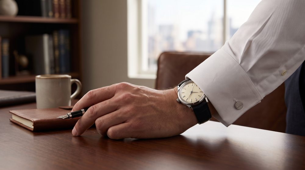 Image of How to Wear a Watch with a Dress Shirt Without Fighting the Cuff