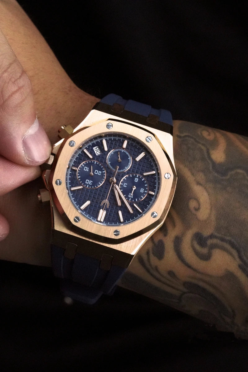 Image of Pantheon Royal Oak Blue Gold Chrono - SKYRIM WRIST 