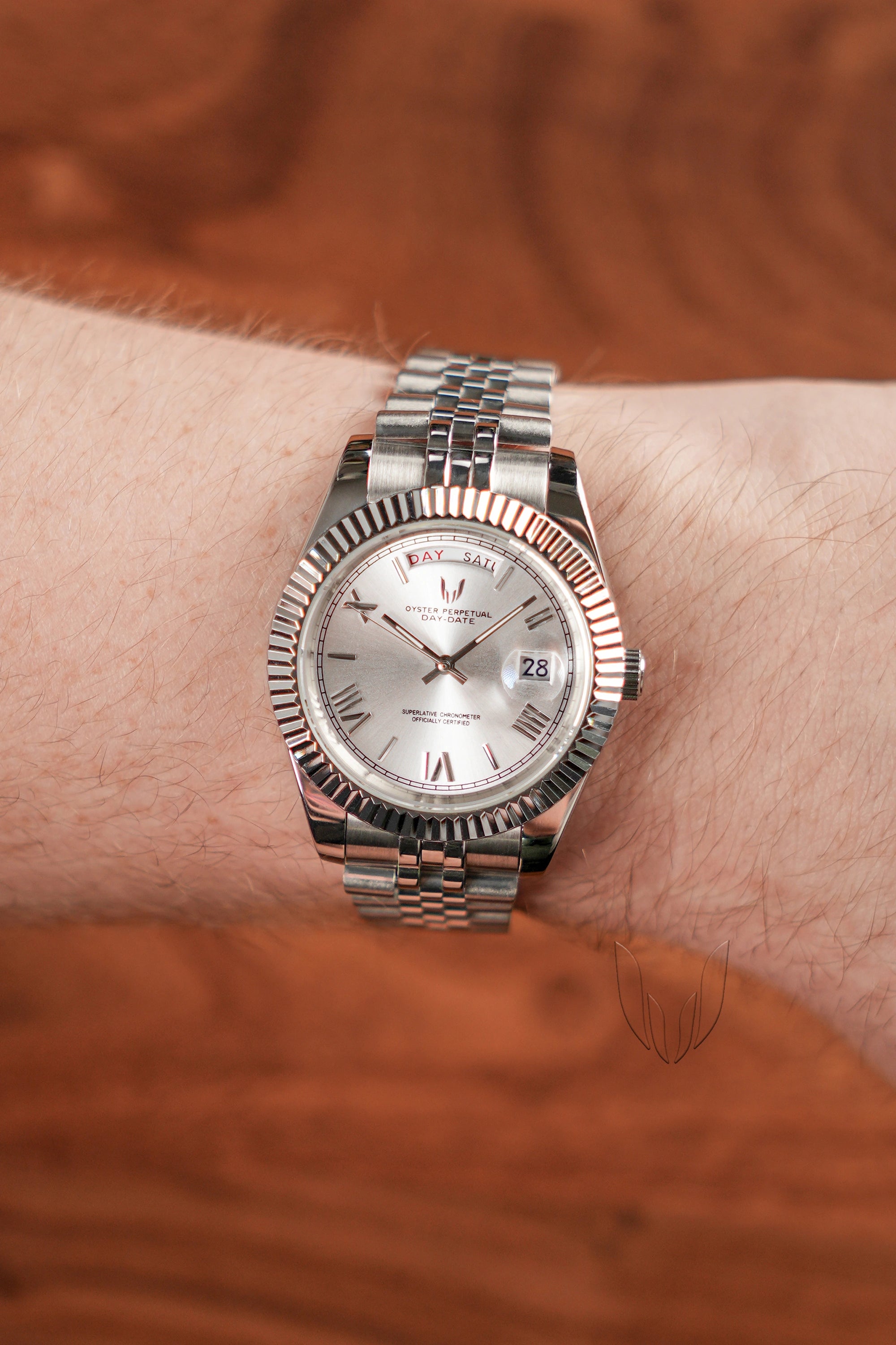 Image of Custom Day-Date Silver - SKYRIM WRIST