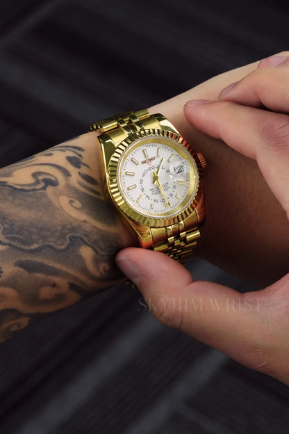 Mod Sky-Dweller Gold White - SKYRIM WRIST 