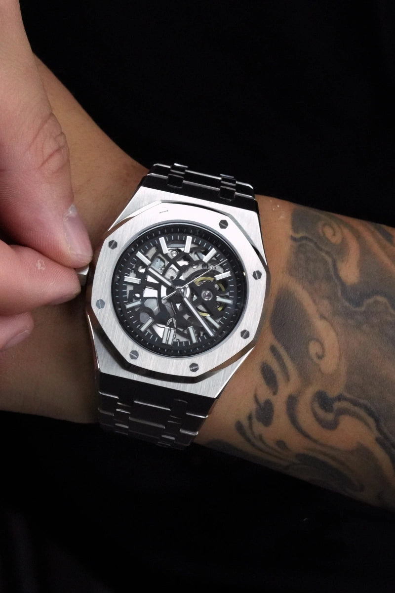 Image of Pantheon Royal Oak Skeleton Silver - SKYRIM WRIST 