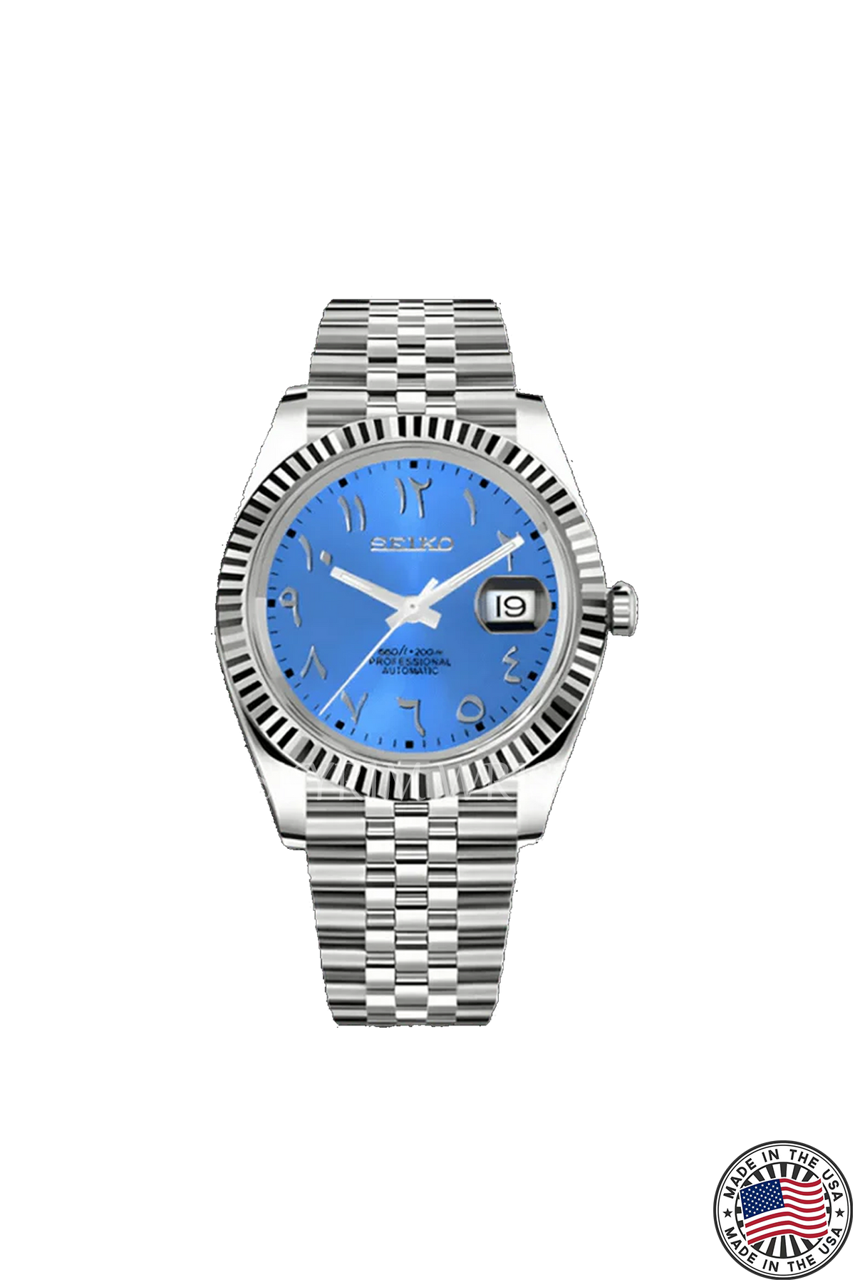 Reloj Datejust personalizado y renovado: bisel de 39 mm y esfera árabe