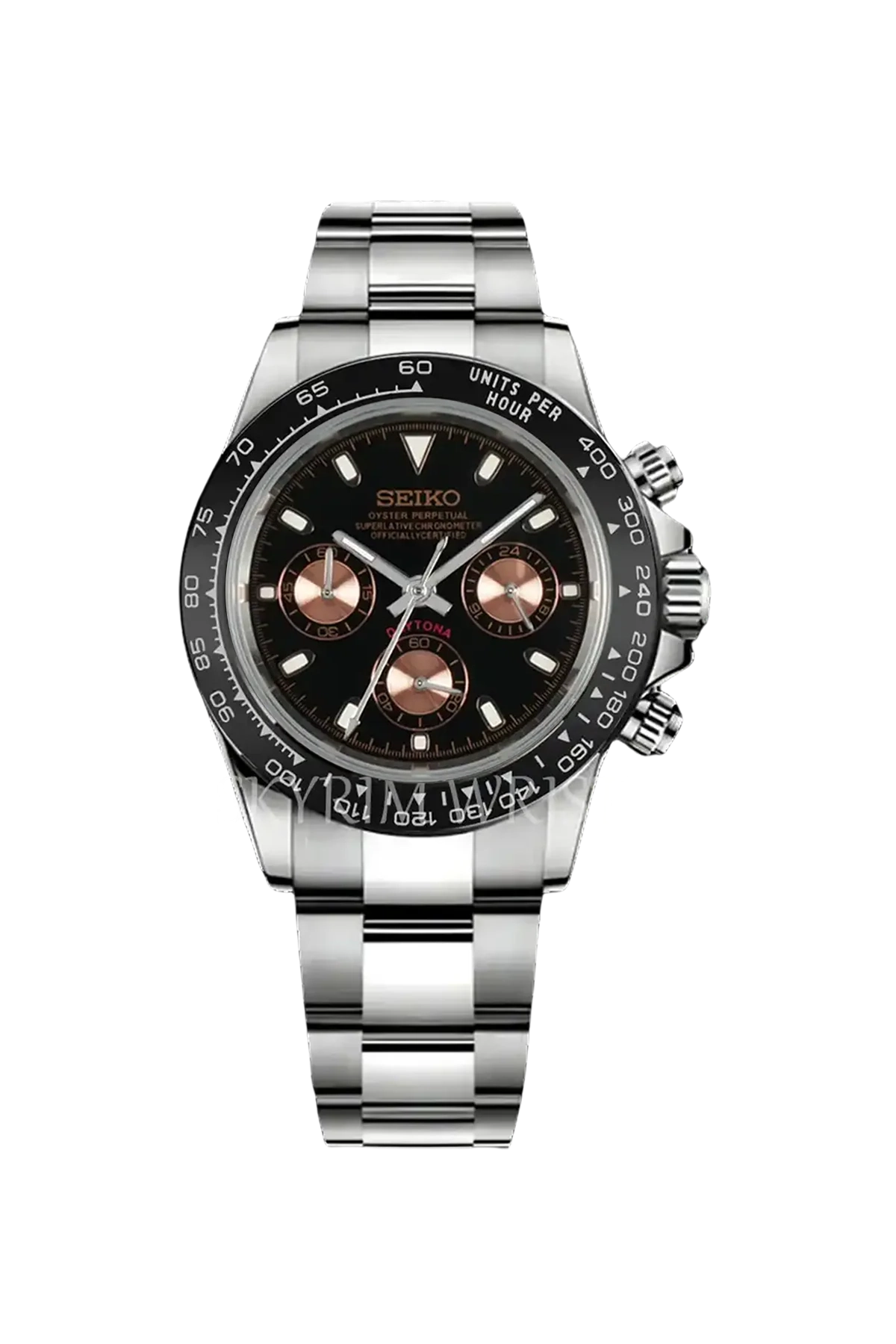 Reloj Daytona personalizado y renovado: bisel de 40 mm y brazalete Jubilee 