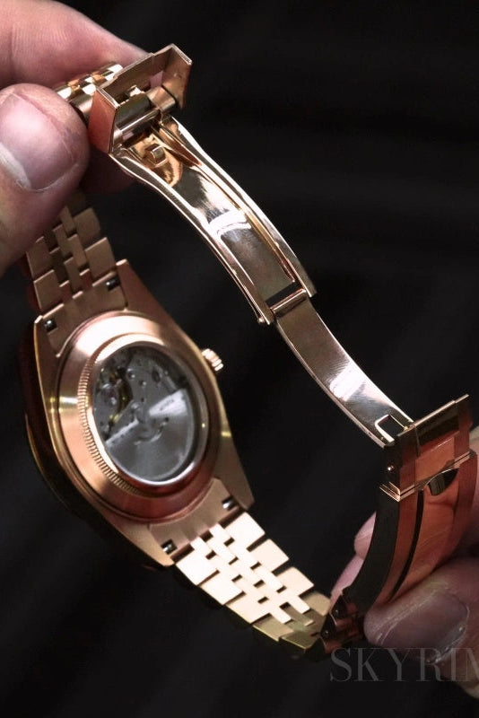Image of Sovereign Day-Date Rose Gold Green - SKYRIM WRIST 