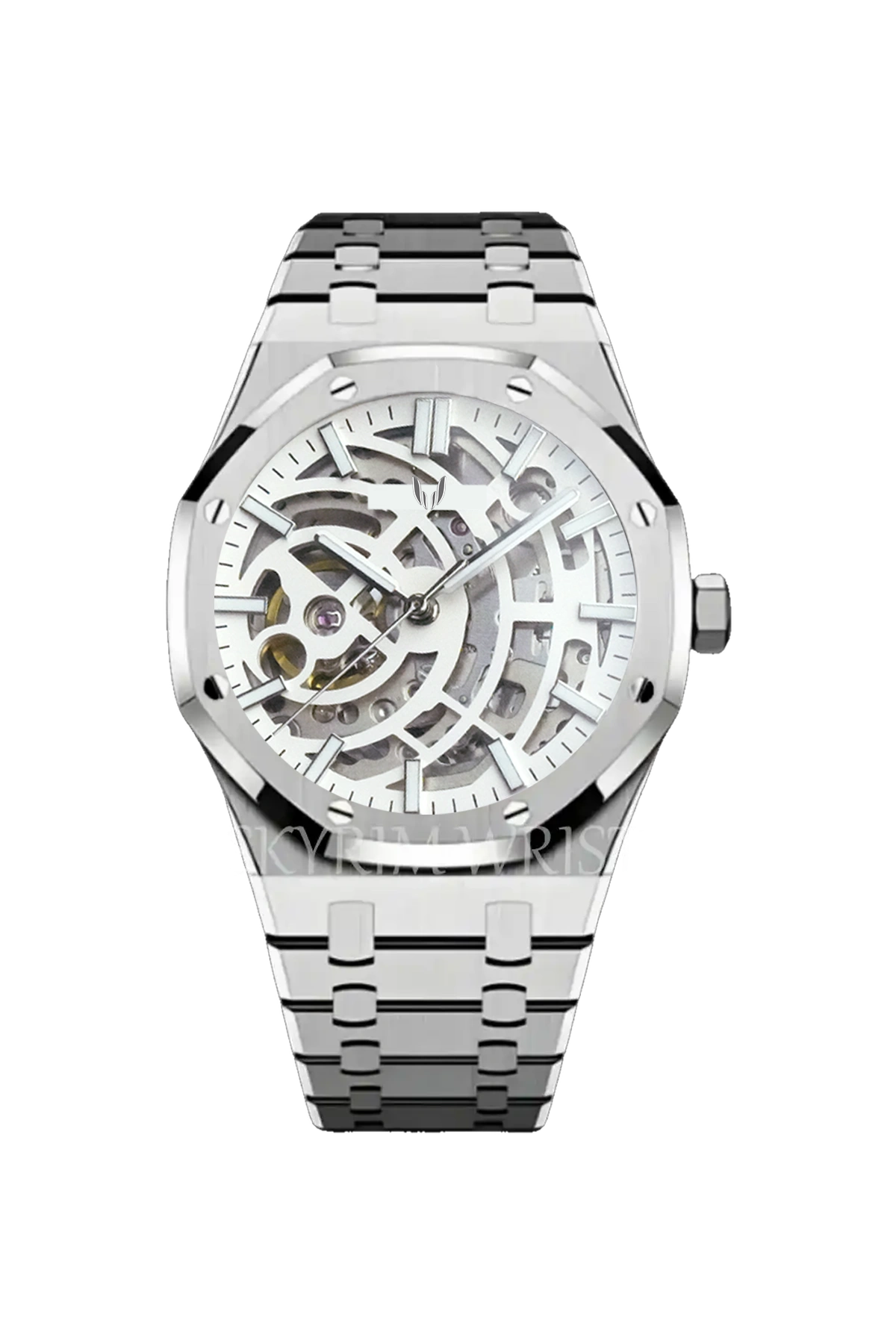 Image of Pantheon Royal Oak Skeleton White Silver - SKYRIM WRIST 