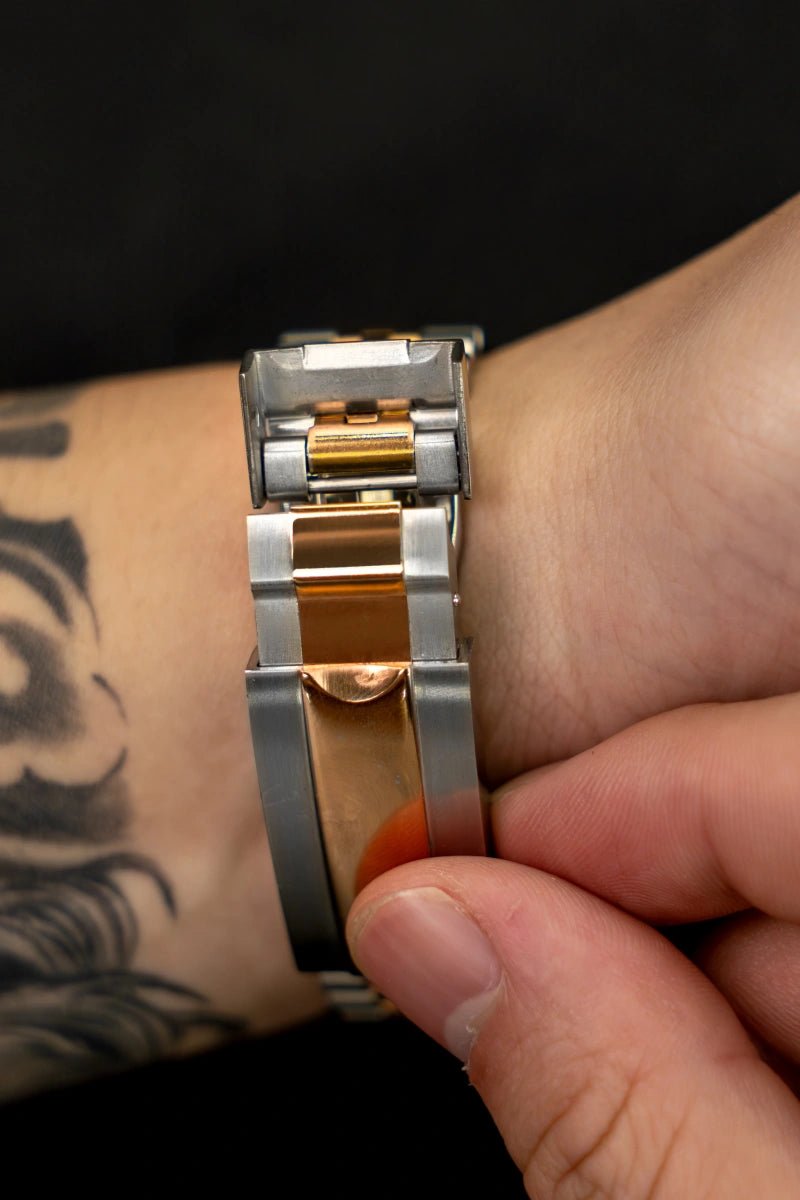 Image of Eternal Datejust Wimbledon Two-Tone Rose Gold Gray - SKYRIM WRIST 