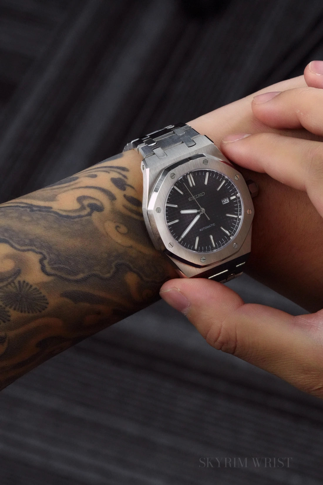 Mod Royal Oak Silver Black - SKYRIM WRIST 