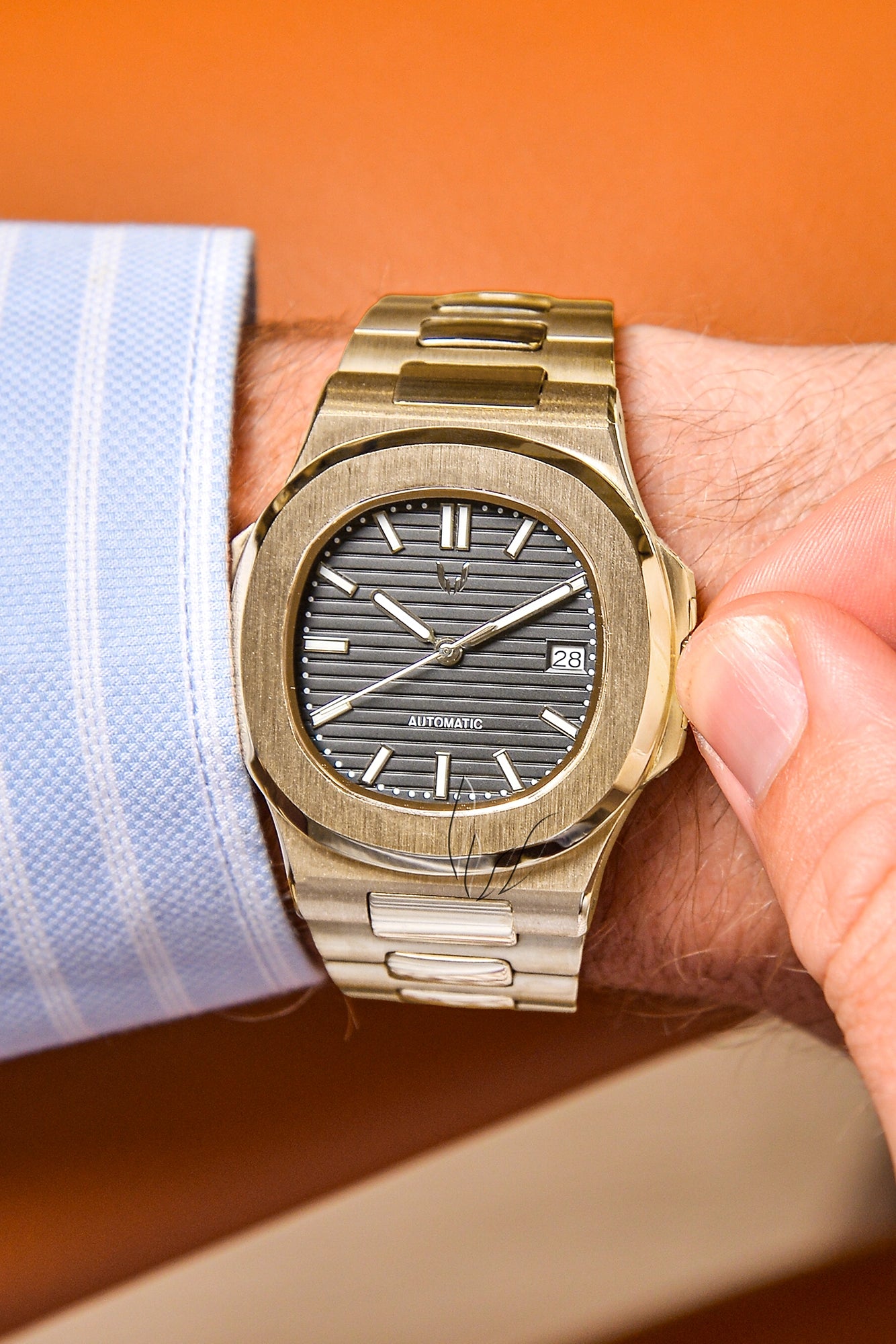 Image of Custom Nautilus Rose Gold Black - SKYRIM WRIST 