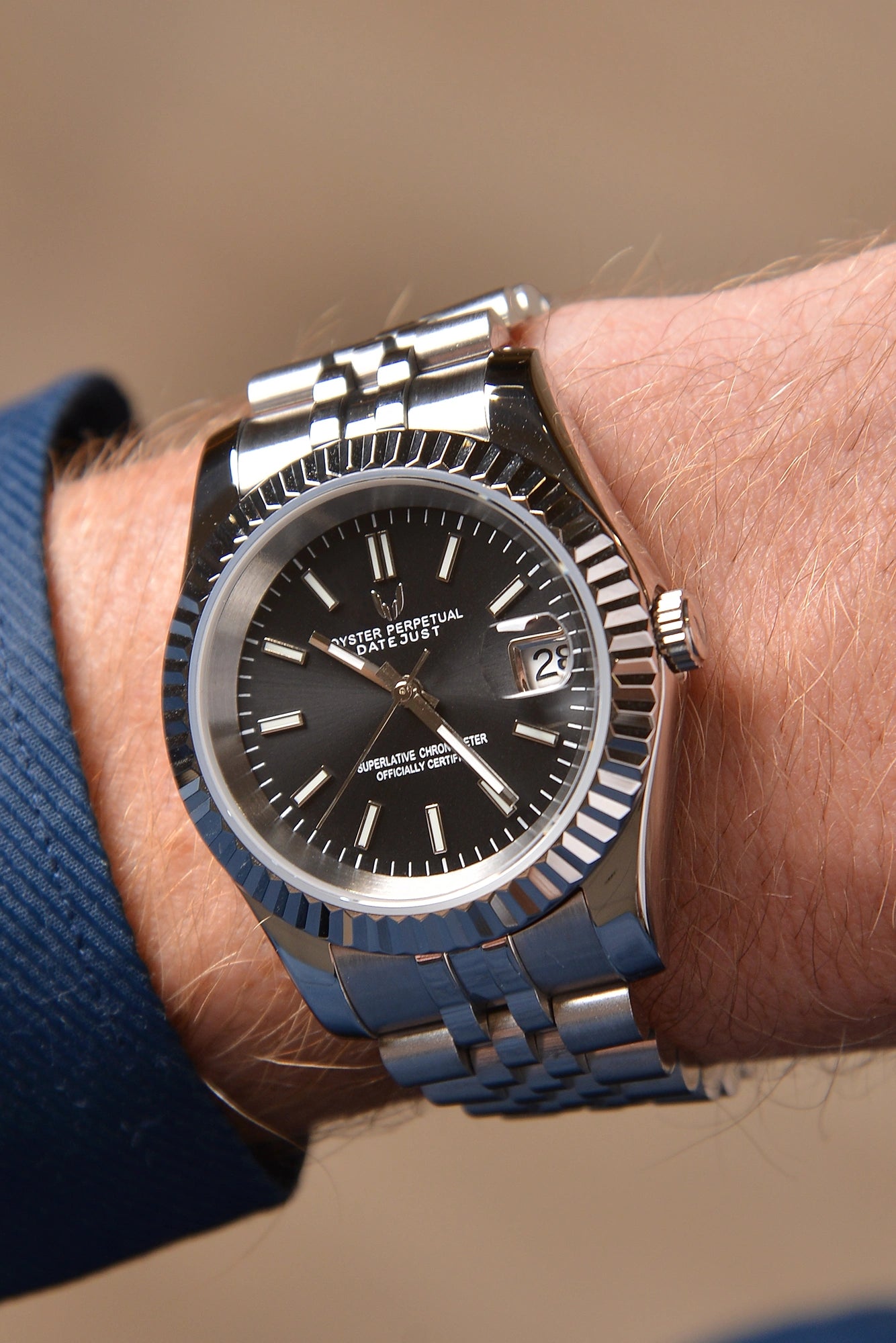Image of Custom Datejust Black - SKYRIM WRIST 