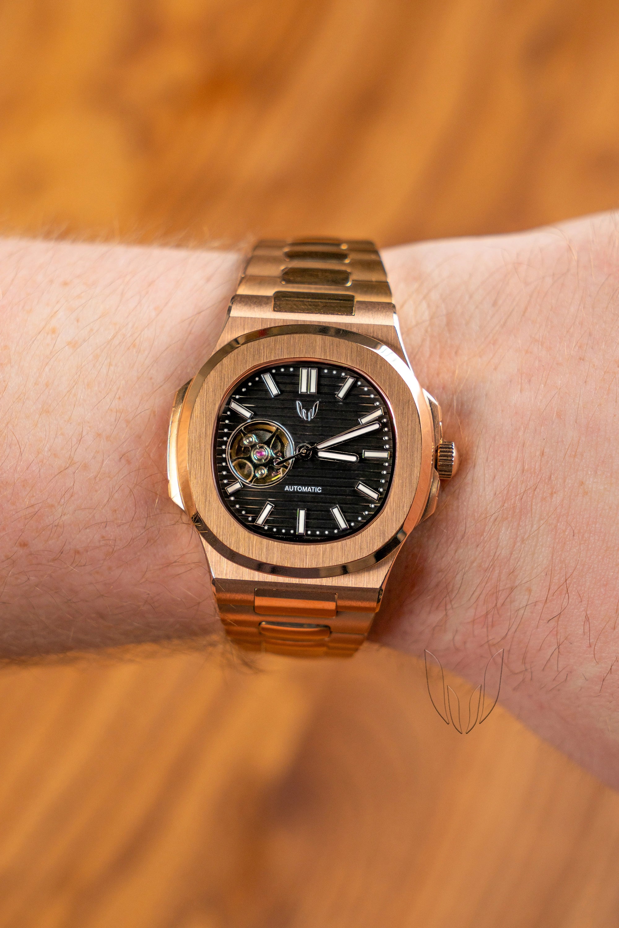 Image of Custom Nautilus Rose Gold Skeleton - SKYRIM WRIST
