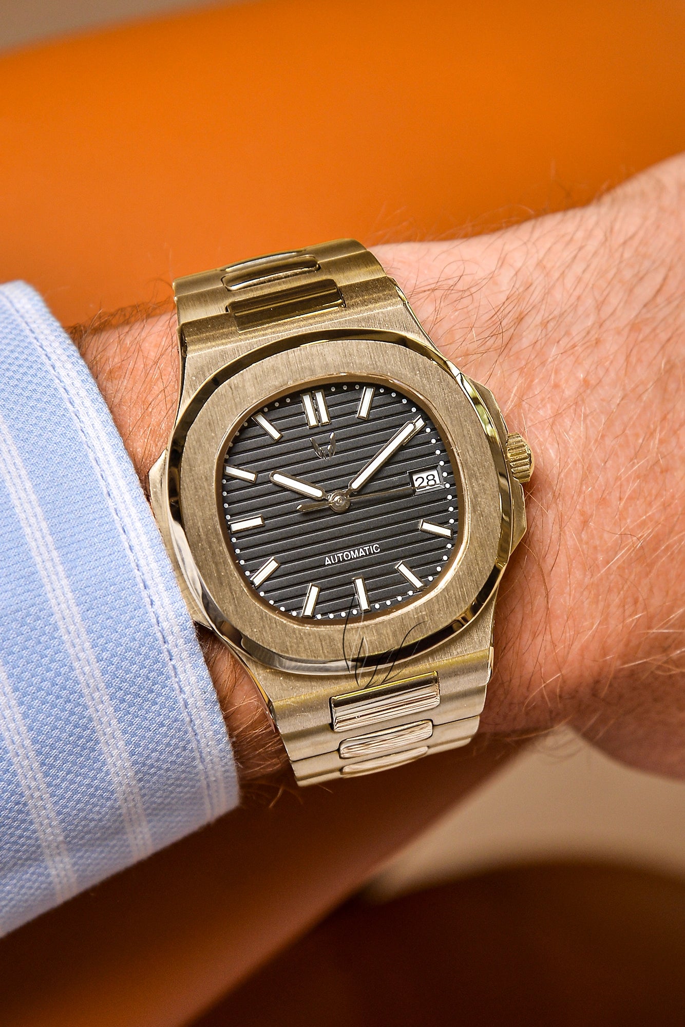Image of Custom Nautilus Rose Gold Black - SKYRIM WRIST 