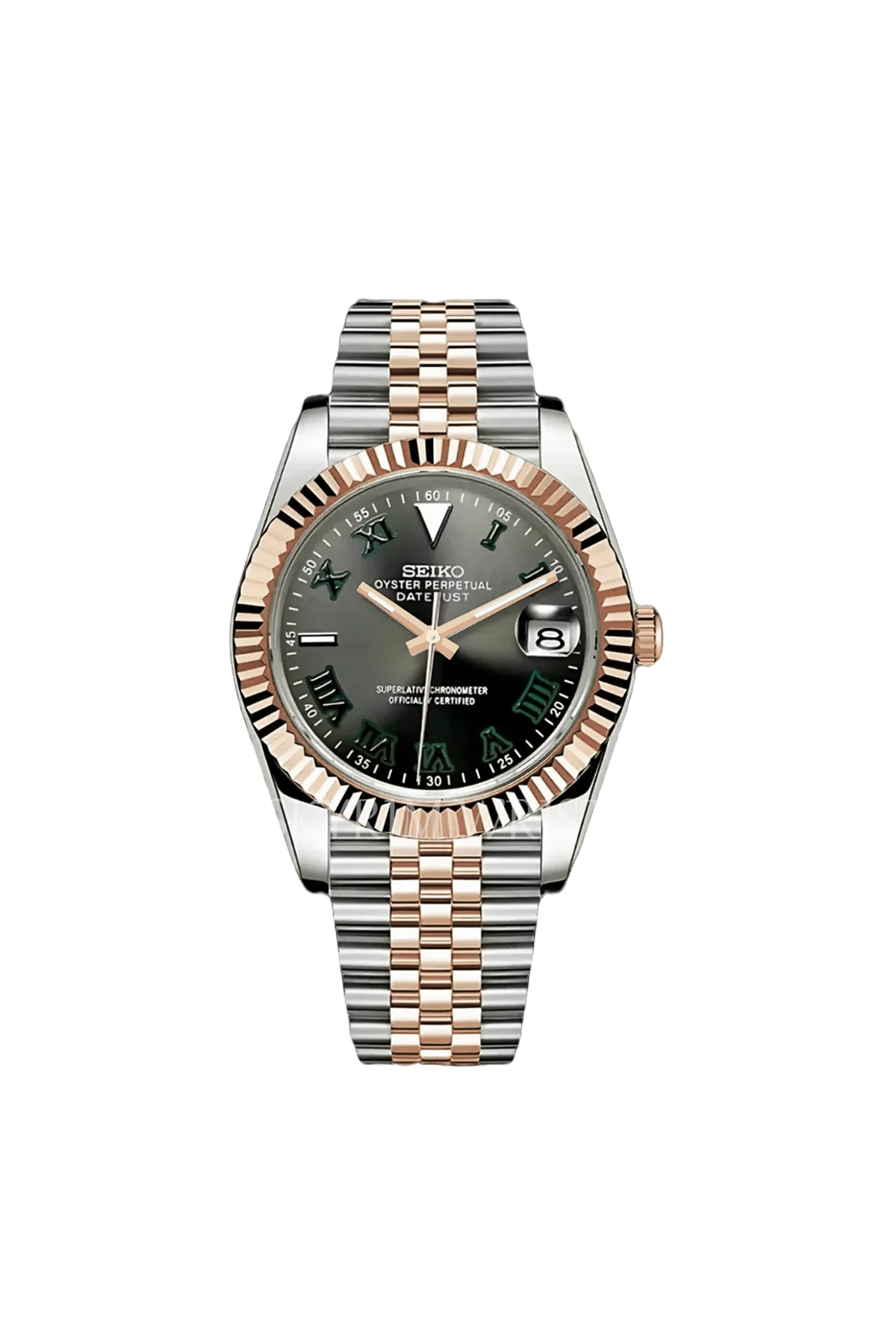 Mod Datejust Wimbledon Two-Tone Rose Gold Gray