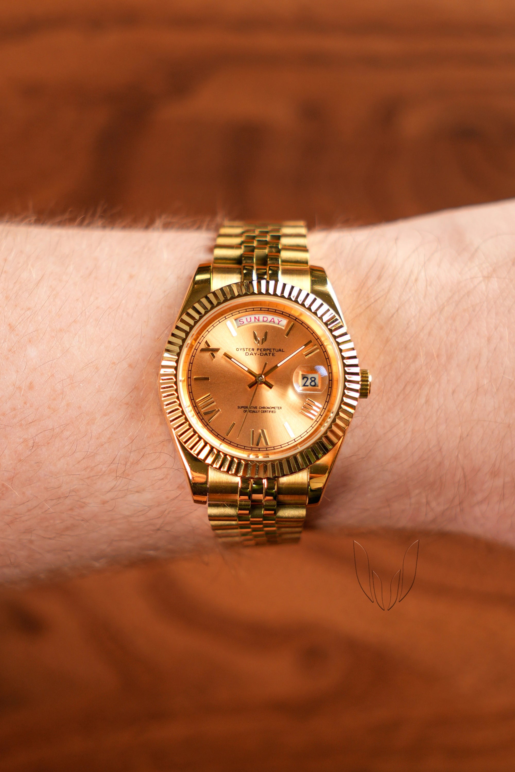 Image of Custom Day-Date Gold - SKYRIM WRIST