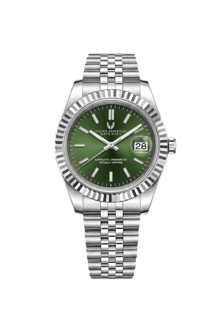 Custom Datejust Green from Skyrim Wrist