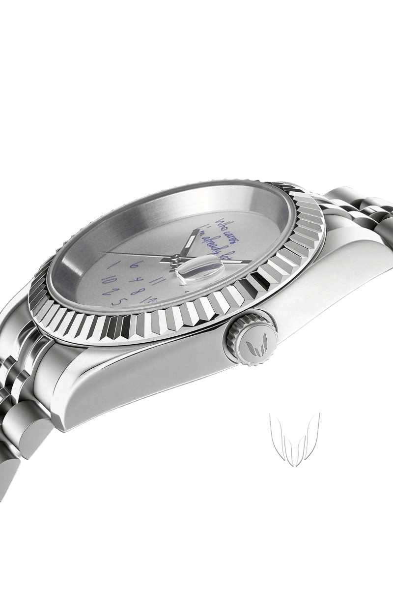 Image of Custom Datejust White Who Cares? - SKYRIM WRIST 