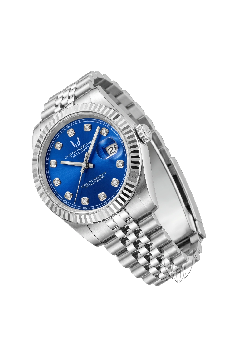 Image of Custom Datejust Blue Diamond - SKYRIM WRIST 