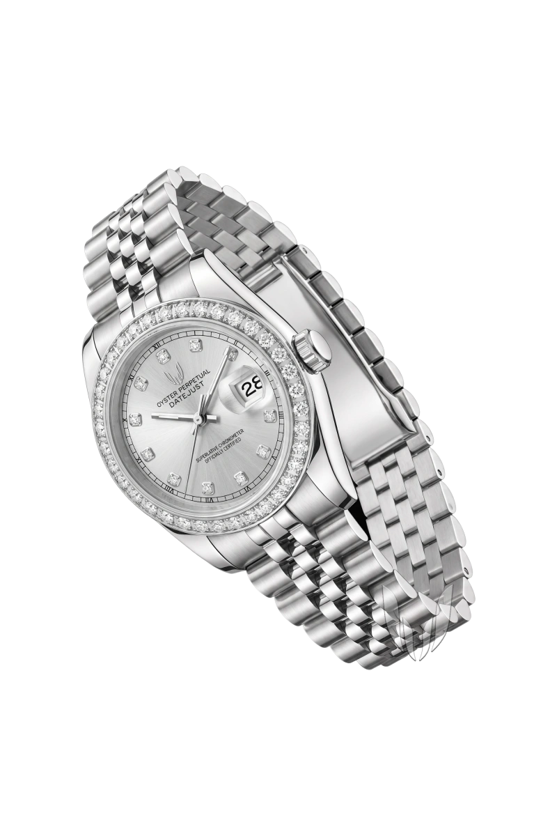 Image of Custom Datejust Silver Diamond - 31mm - SKYRIM WRIST 