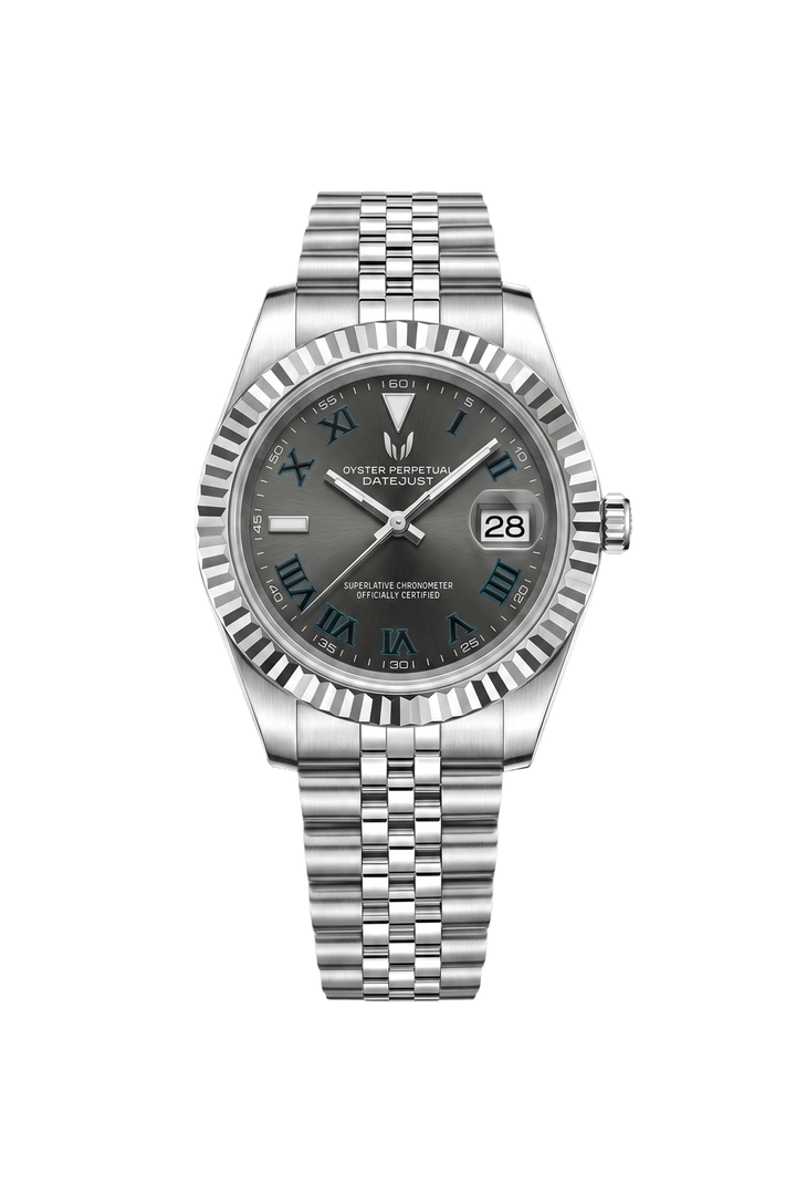 Custom Datejust Wimbledon Gray watch from Skyrim Wrist