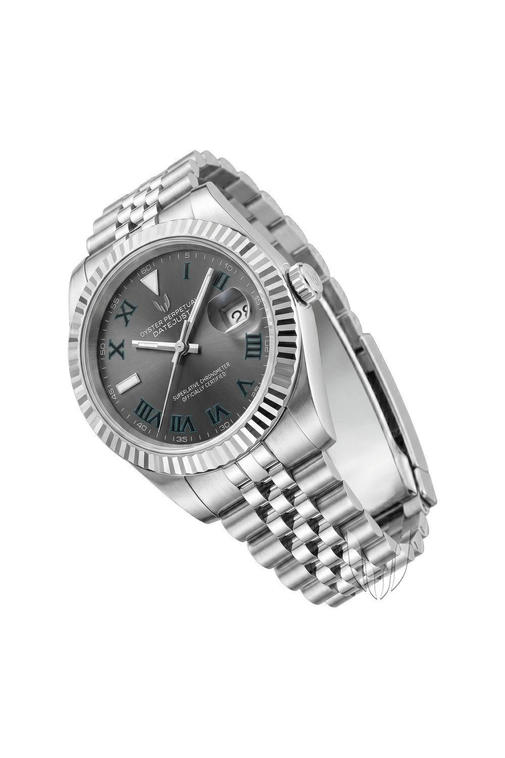 Image of Custom Datejust Wimbledon Gray - SKYRIM WRIST 