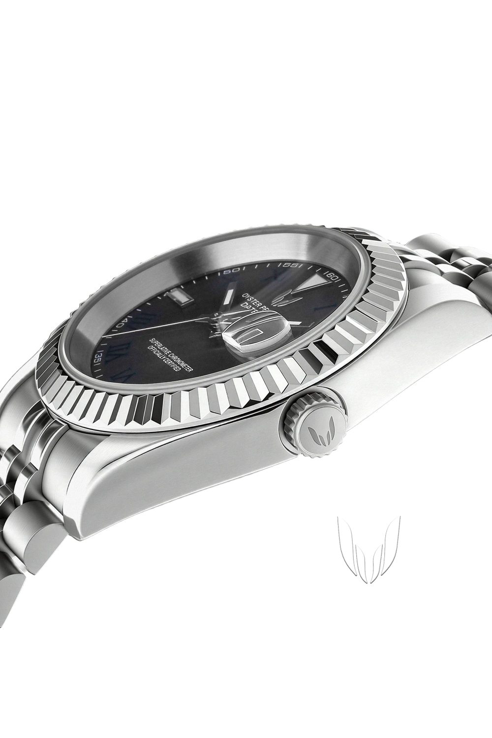 Image of Custom Datejust Wimbledon Gray - SKYRIM WRIST 
