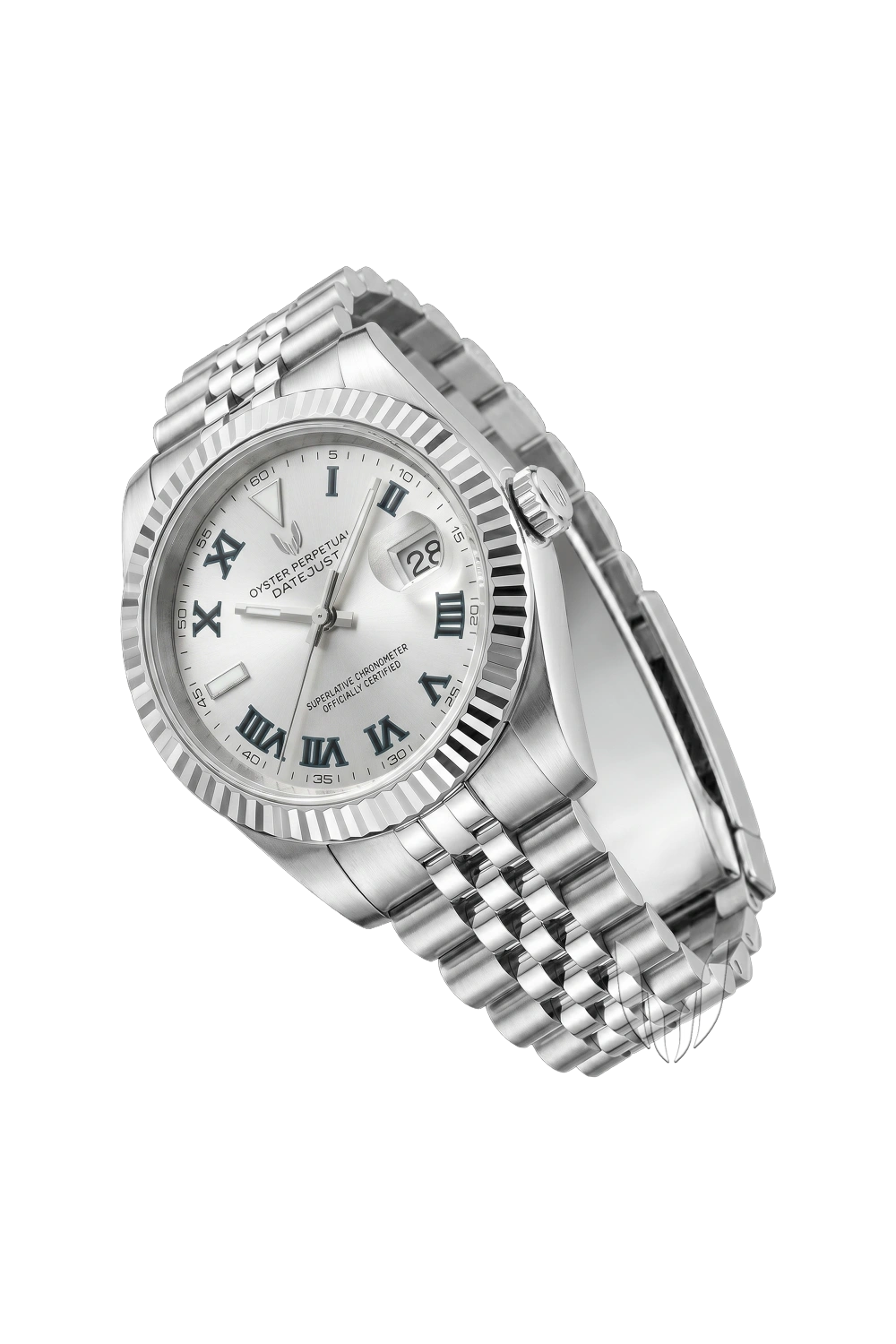Image of Custom Datejust Wimbledon Silver - SKYRIM WRIST 