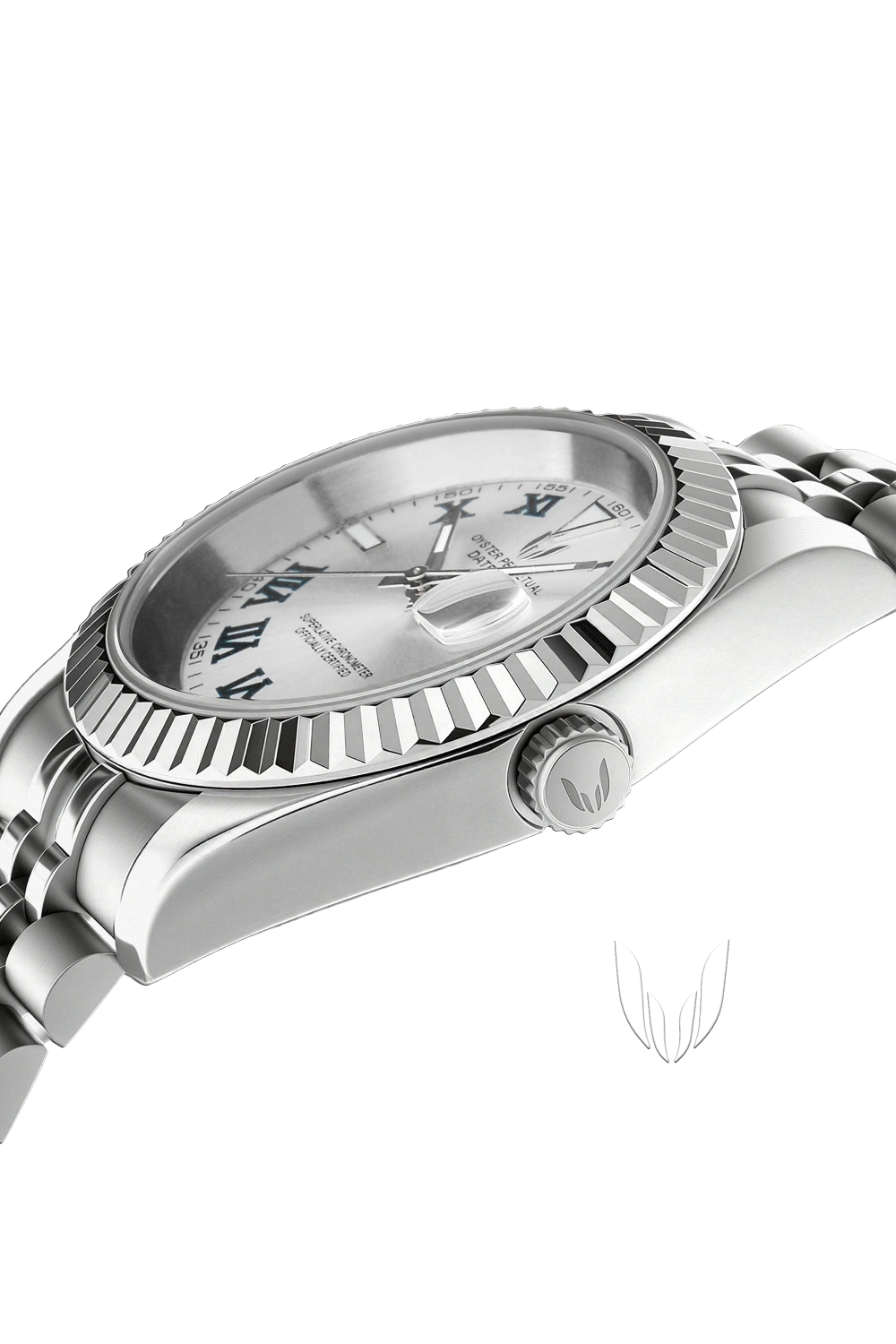 Image of Custom Datejust Wimbledon Silver - SKYRIM WRIST 