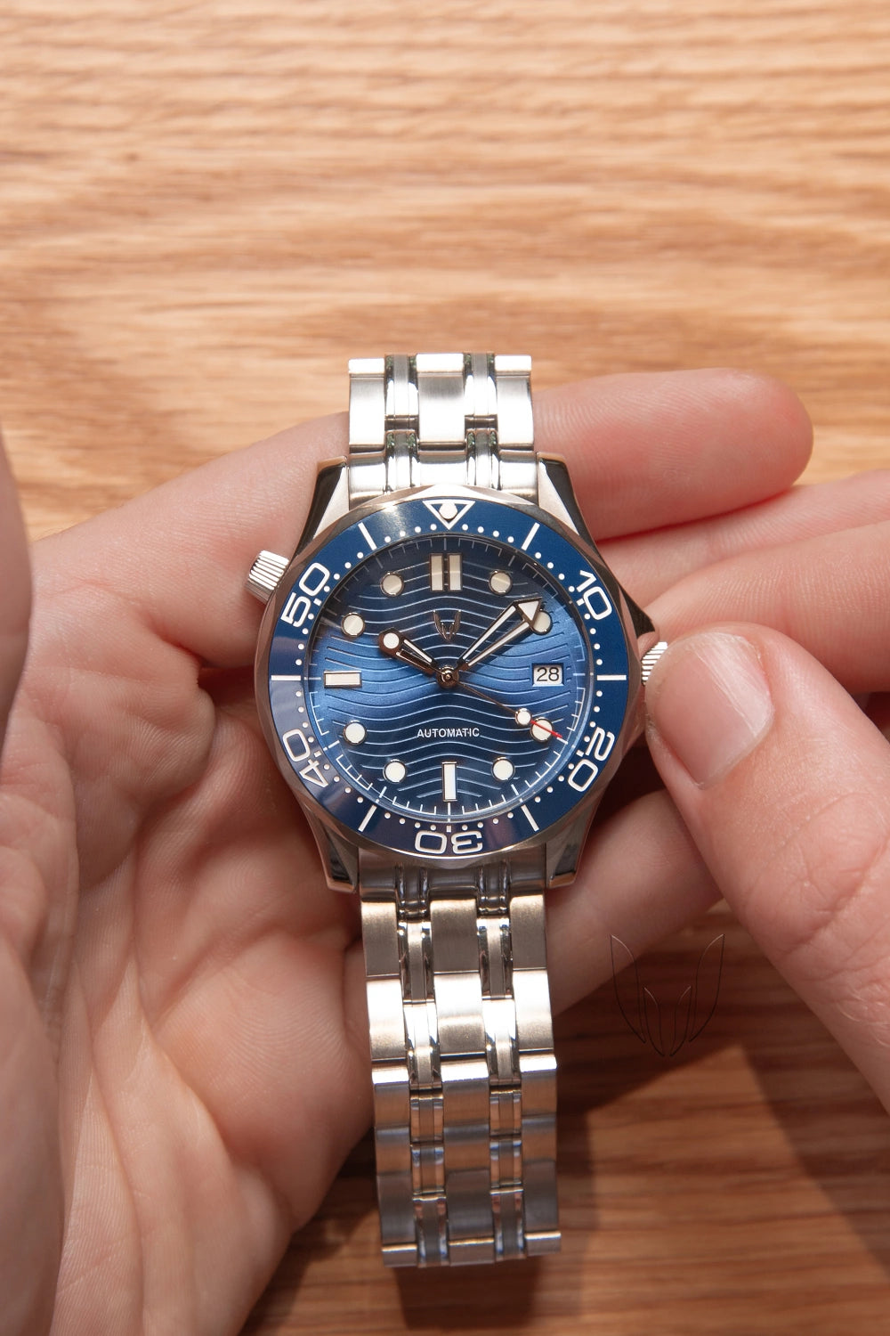Image of Custom Seamaster Silver Blue - SKYRIM WRIST 