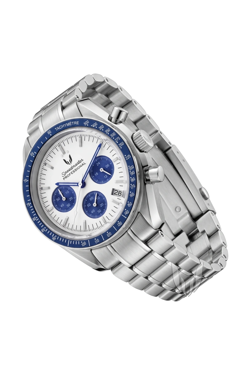Image of Custom Speedmaster Blue Panda