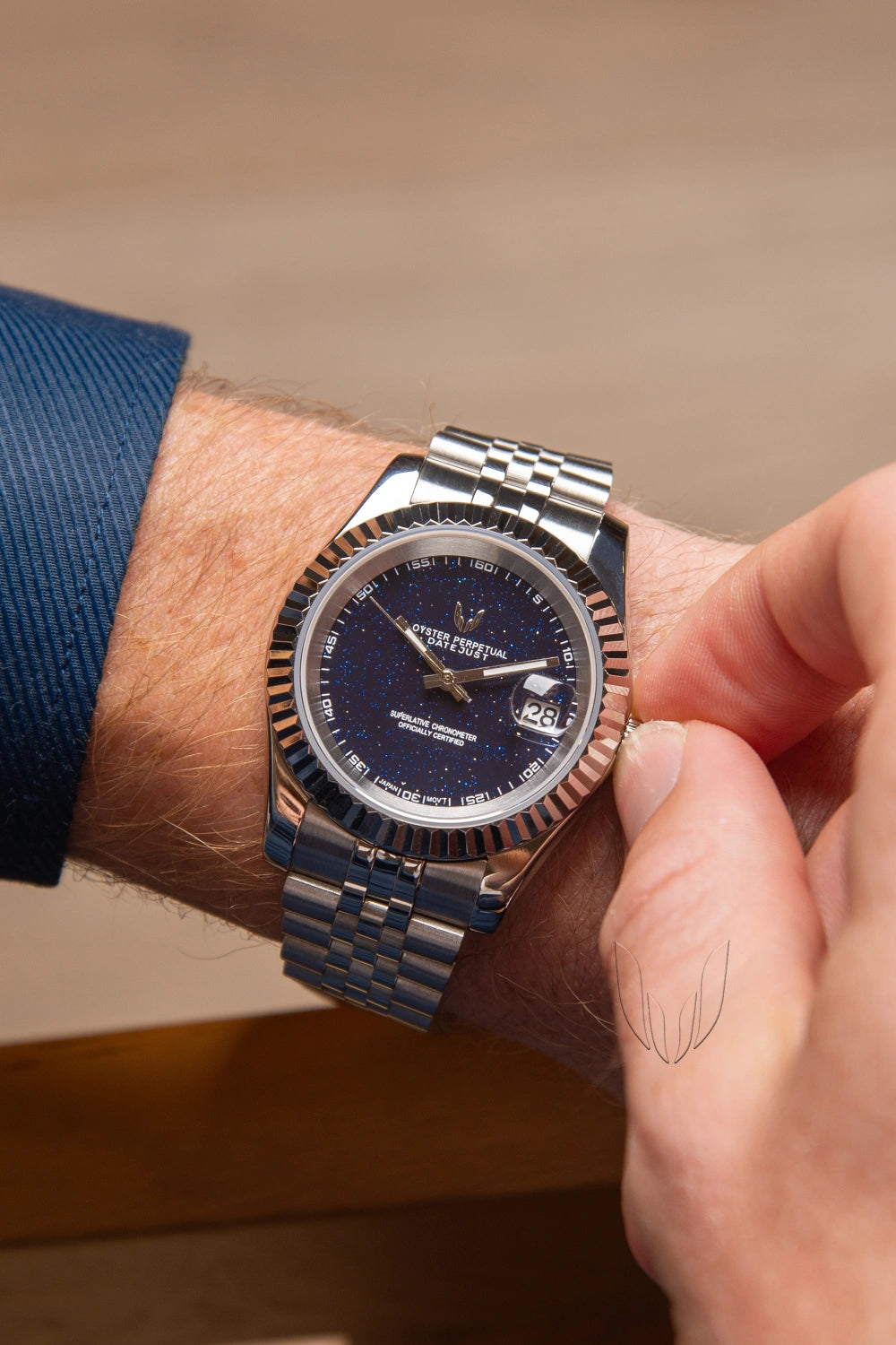 Image of Custom Datejust Galaxy - SKYRIM WRIST 