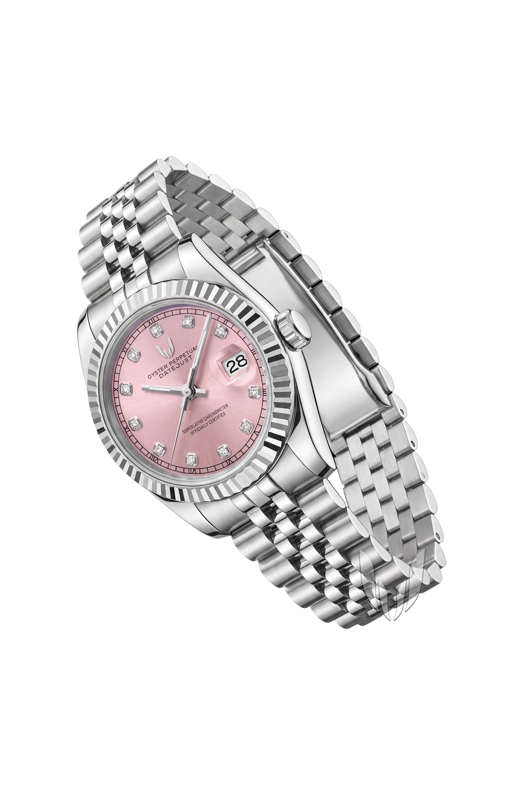 Image of Custom Datejust Roman Pink Diamond - 31mm - SKYRIM WRIST