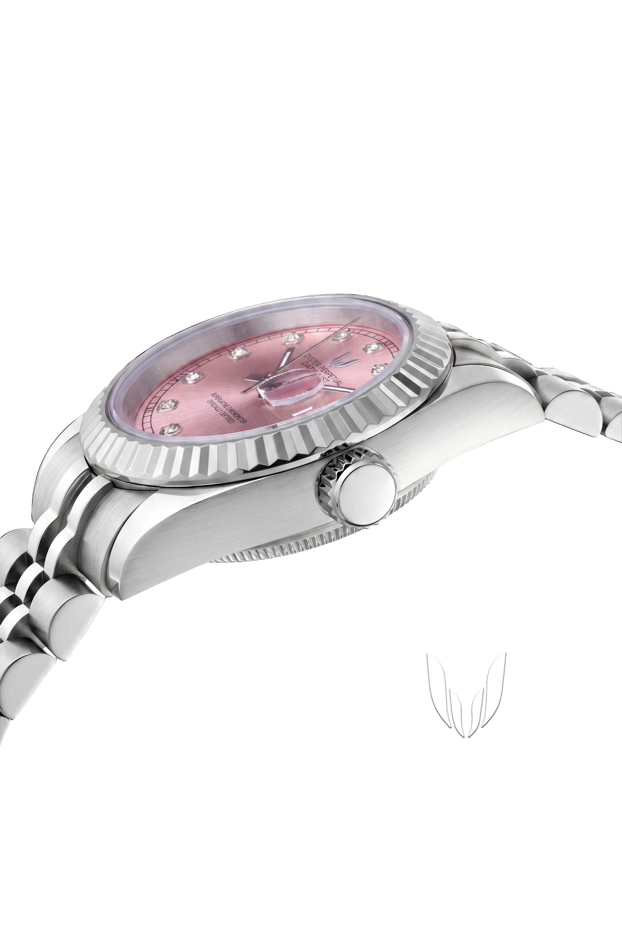 Image of Custom Datejust Roman Pink Diamond - 31mm - SKYRIM WRIST