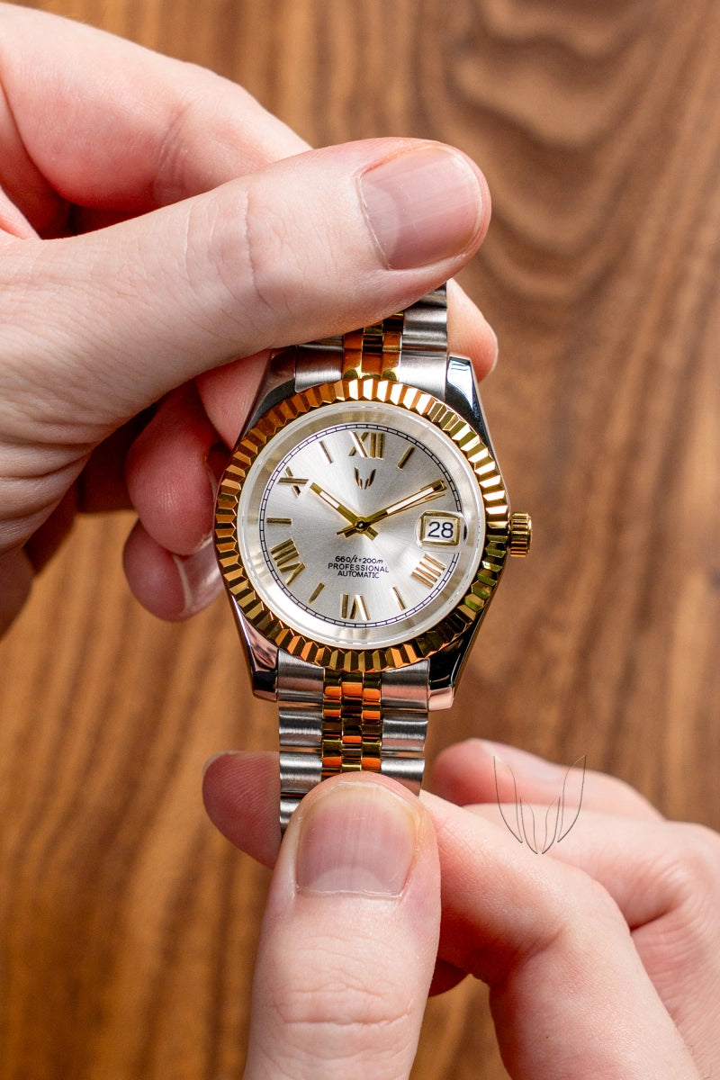Image of Custom Datejust Two-Tone Gold Roman - SKYRIM WRIST 