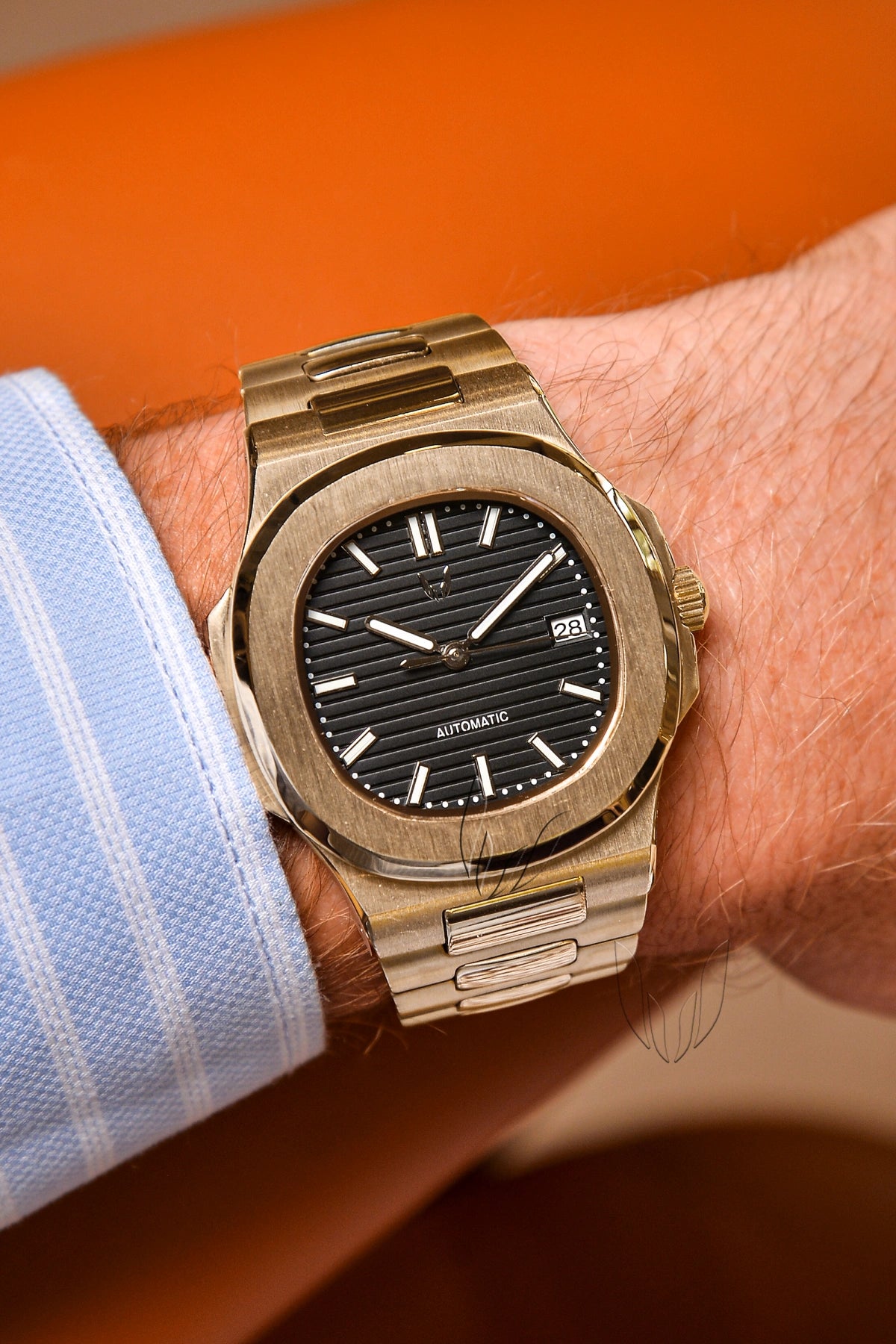 Image of Custom Nautilus Rose Gold Black - SKYRIM WRIST 