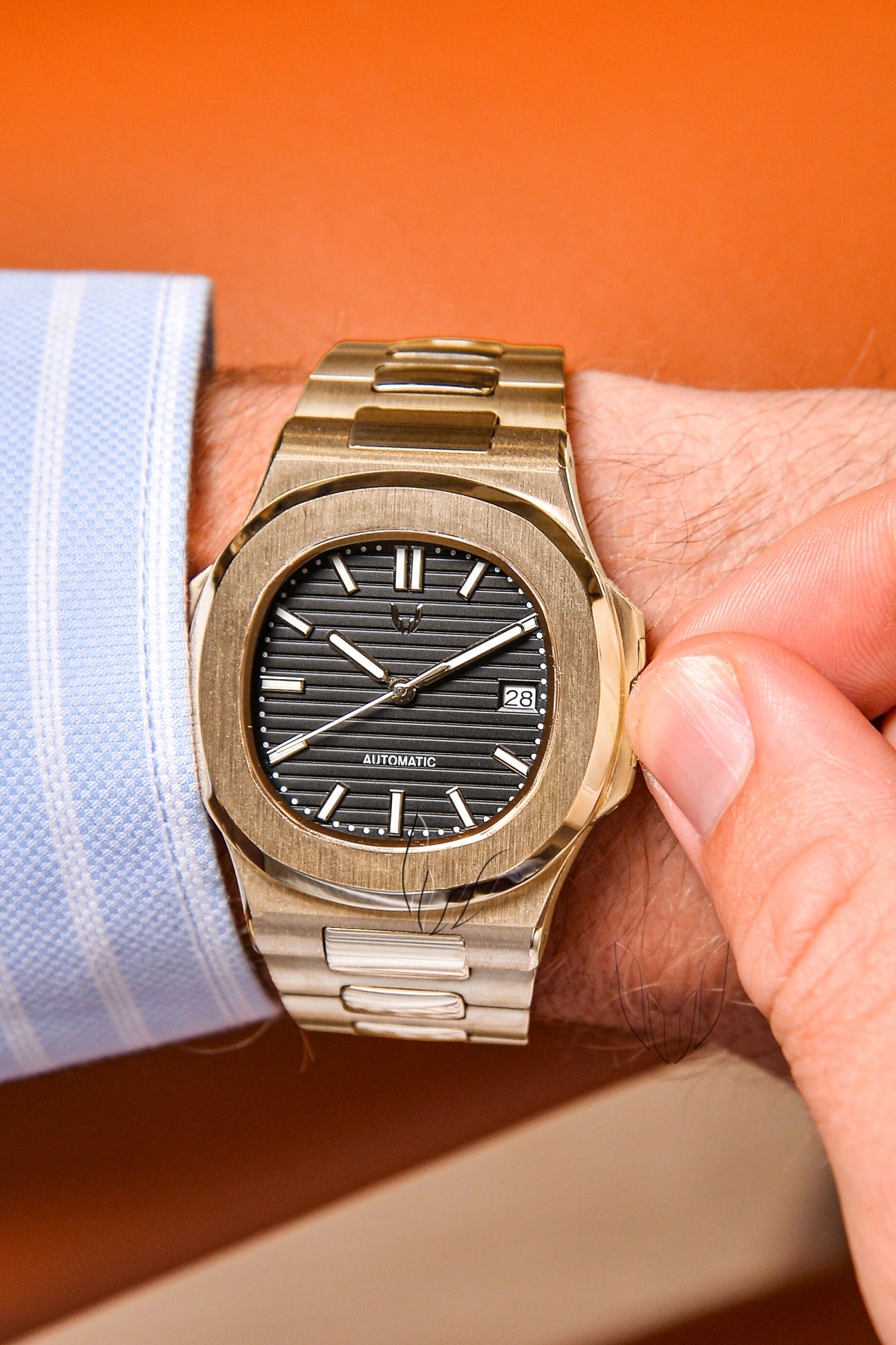 Image of Custom Nautilus Rose Gold Black - SKYRIM WRIST 