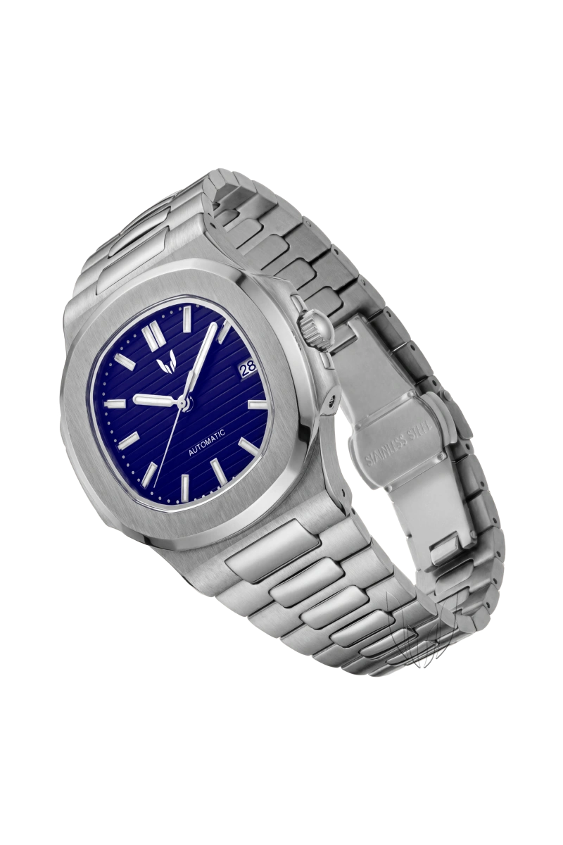 Image of Custom Nautilus Silver Blue - SKYRIM WRIST 