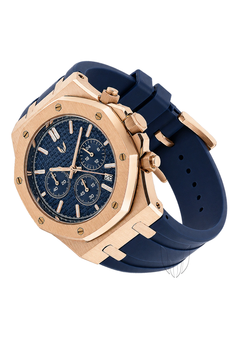 Image of Custom Royal Oak Blue Gold Chrono - SKYRIM WRIST 
