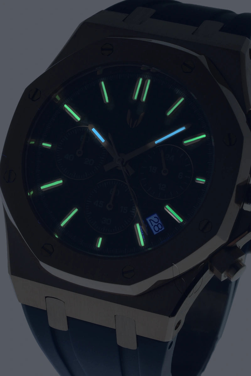 Image of Custom Royal Oak Blue Gold Chrono - SKYRIM WRIST 