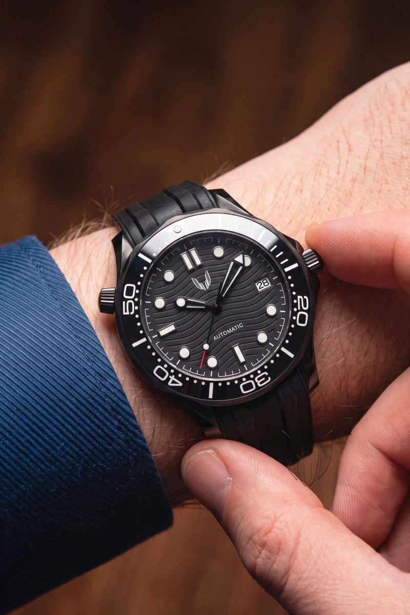 Image of Custom Seamaster Black Wave II - SKYRIM WRIST 