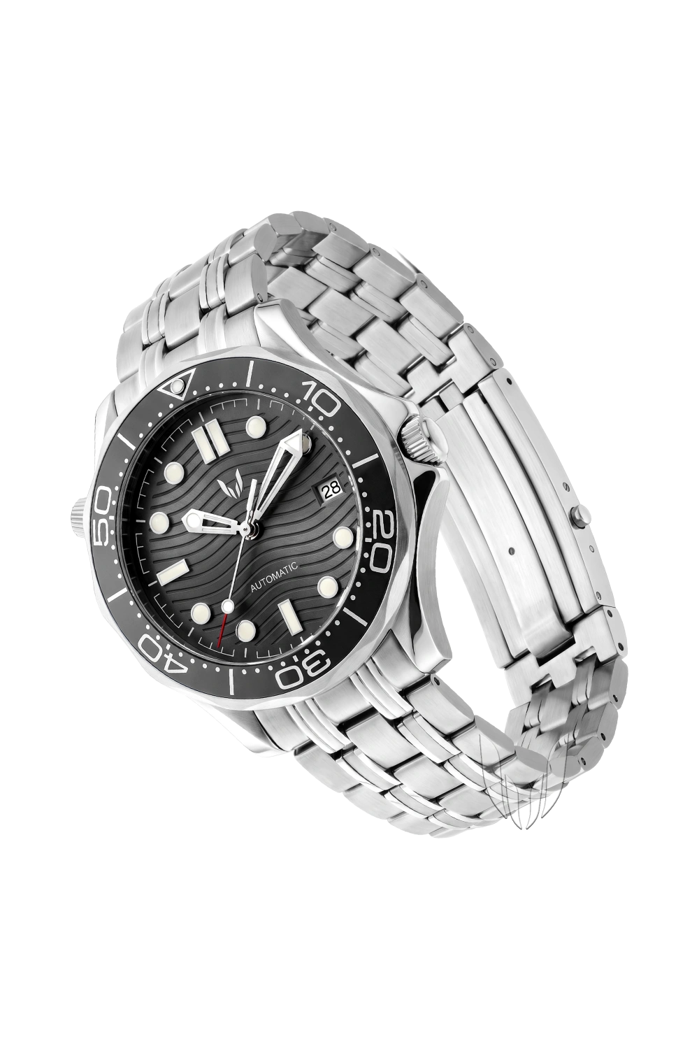Image of Custom Seamaster Silver Black - SKYRIM WRIST