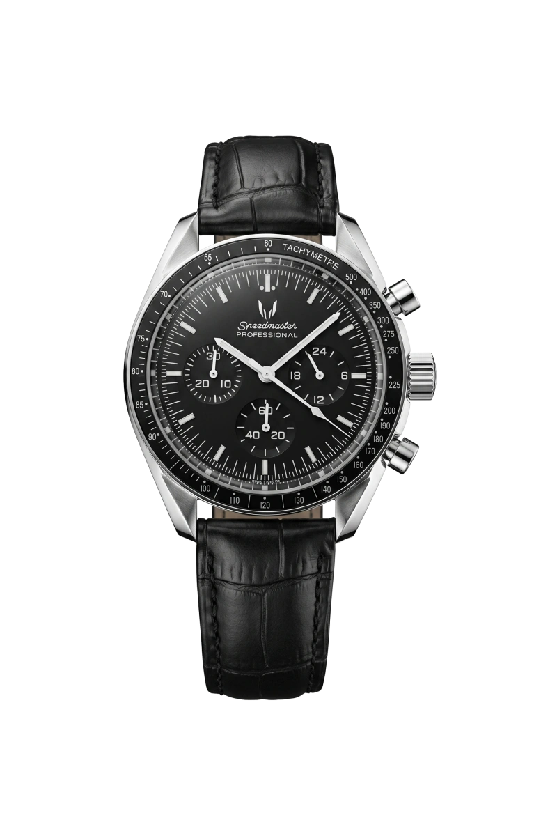 Image of Custom Speedmaster Vintage Racer Black - SKYRIM WRIST 