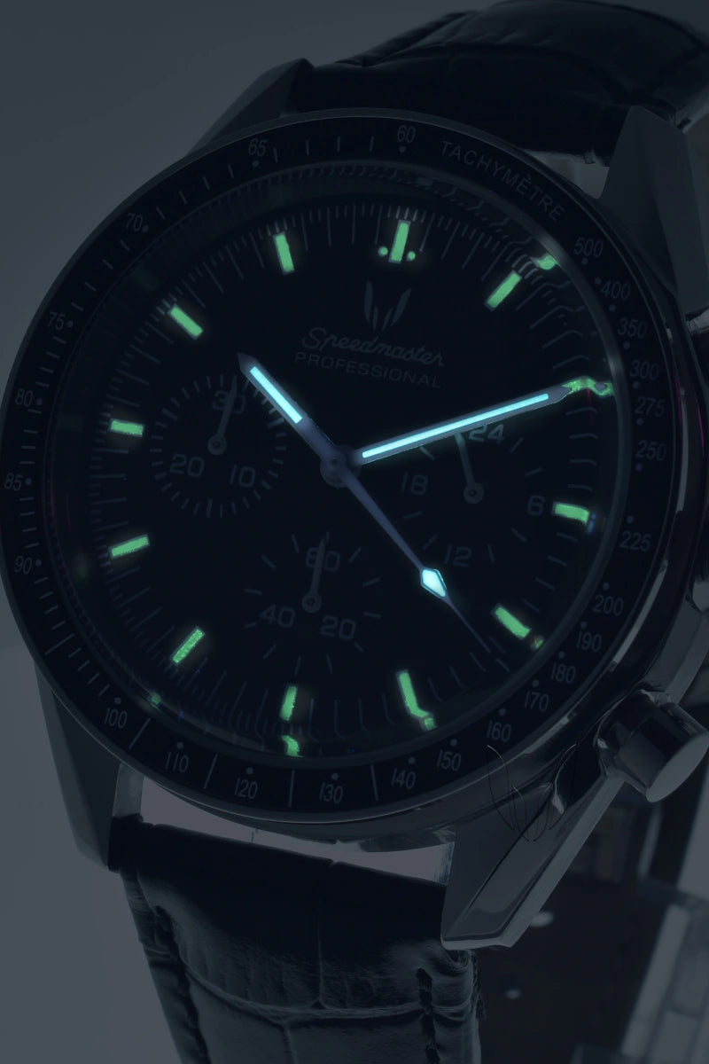 Image of Custom Speedmaster Vintage Racer Black - SKYRIM WRIST 