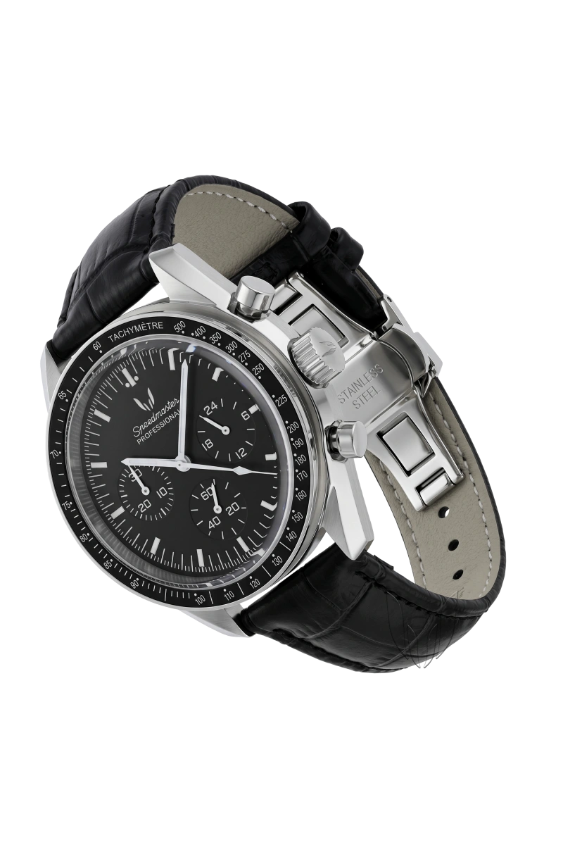 Image of Custom Speedmaster Vintage Racer Black - SKYRIM WRIST 