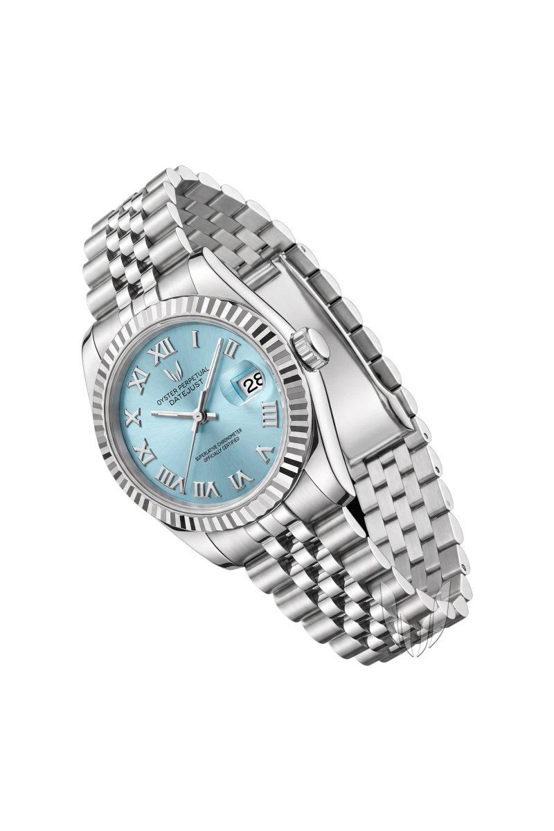 Image of Custom Datejust Roman Sky Blue - 31mm - SKYRIM WRIST 