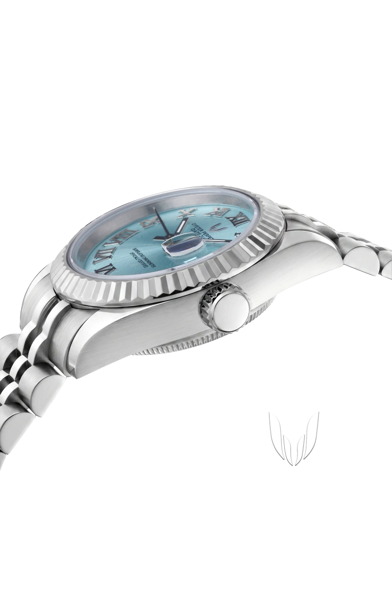 Image of Custom Datejust Roman Sky Blue - 31mm - SKYRIM WRIST 
