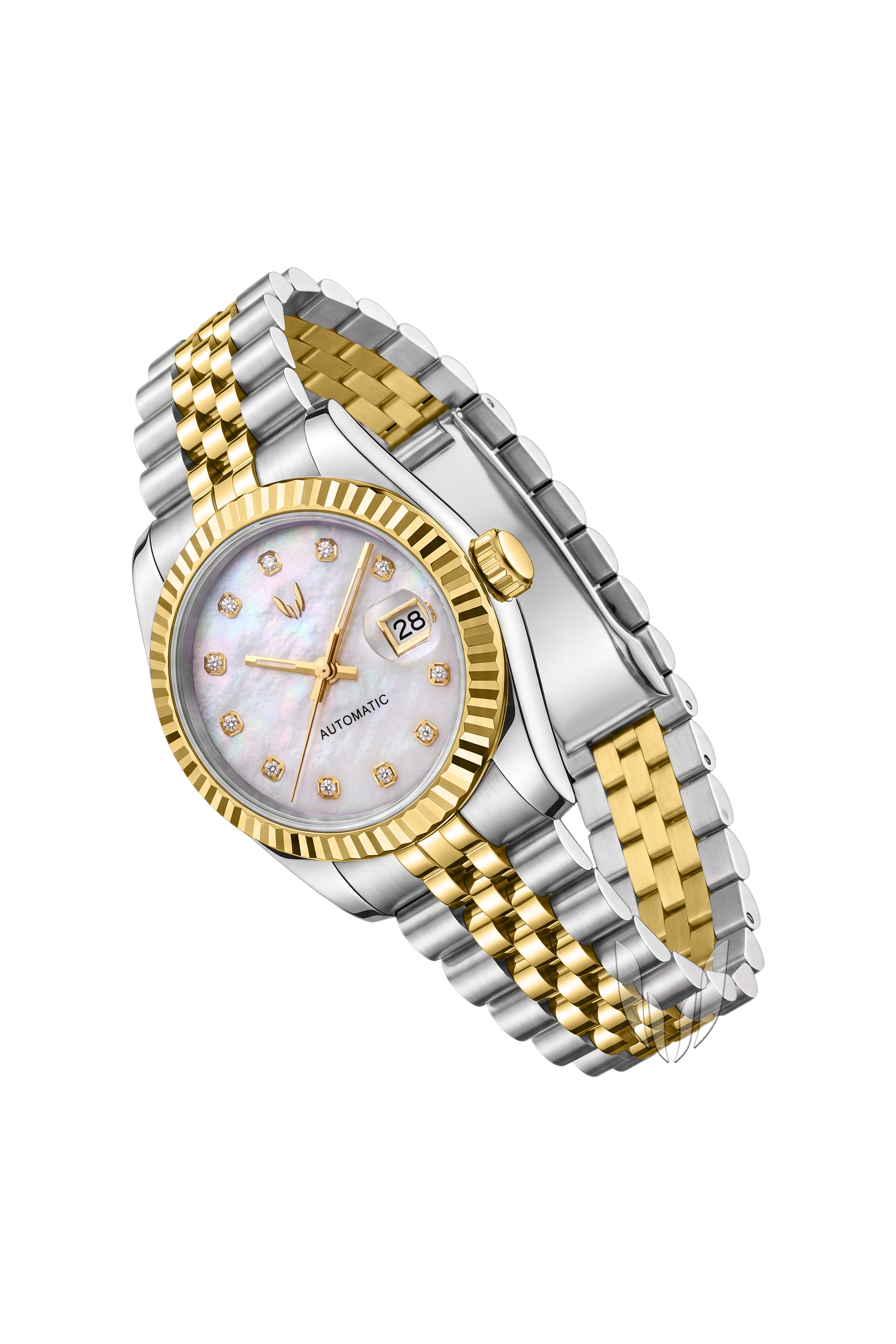 Image of Custom Datejust Two Tone Pearl- 31mm - SKYRIM WRIST
