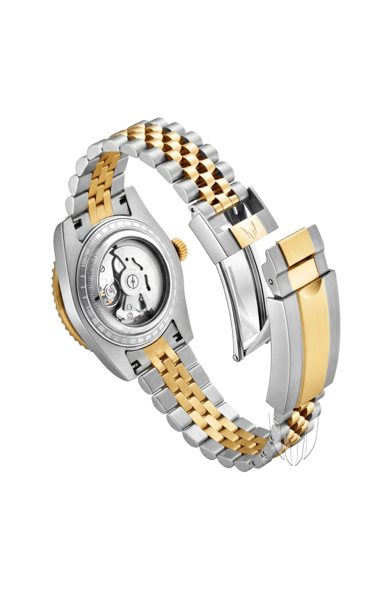 Image of Custom Datejust Wimbledon Two-Tone Gold - SKYRIM WRIST 