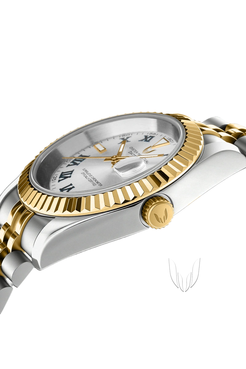 Image of Custom Datejust Wimbledon Two-Tone Gold - SKYRIM WRIST 