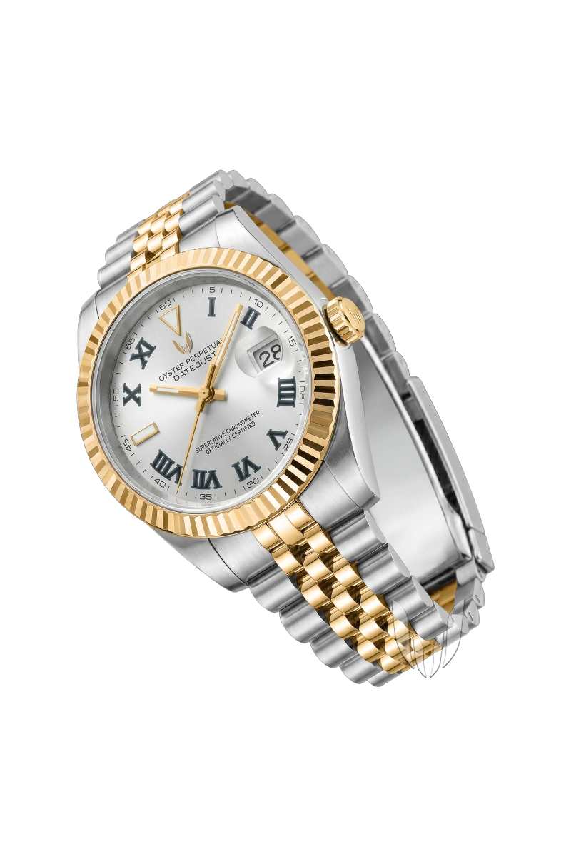 Image of Custom Datejust Wimbledon Two-Tone Gold - SKYRIM WRIST 