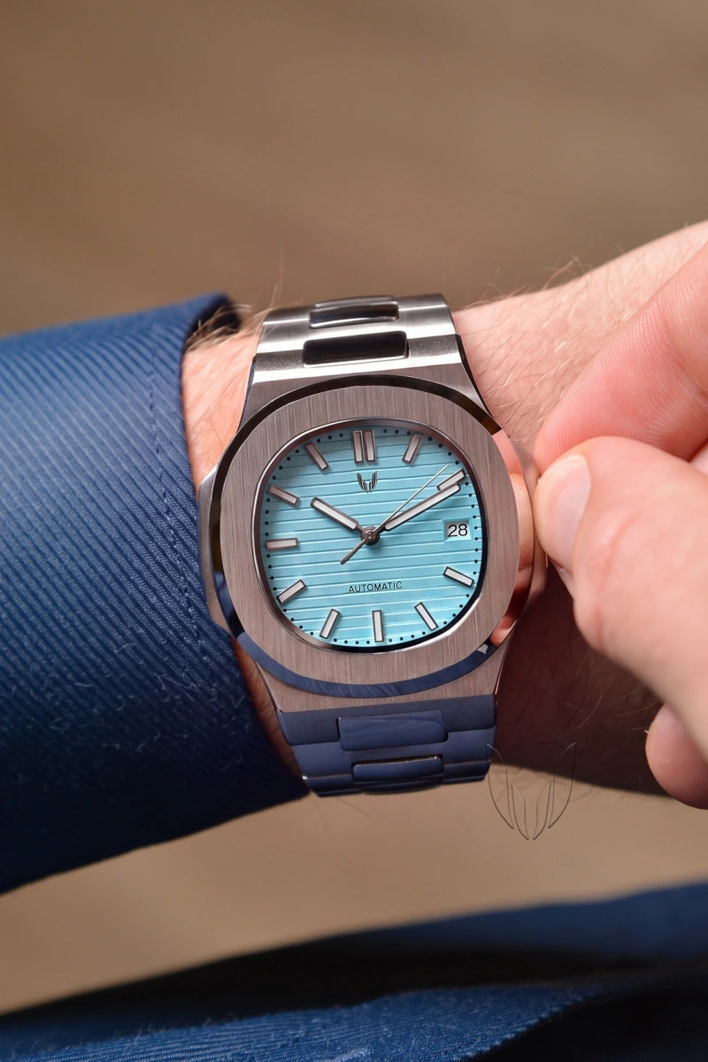 Image of Custom Nautilus Silver Tiffany Blue - SKYRIM WRIST 