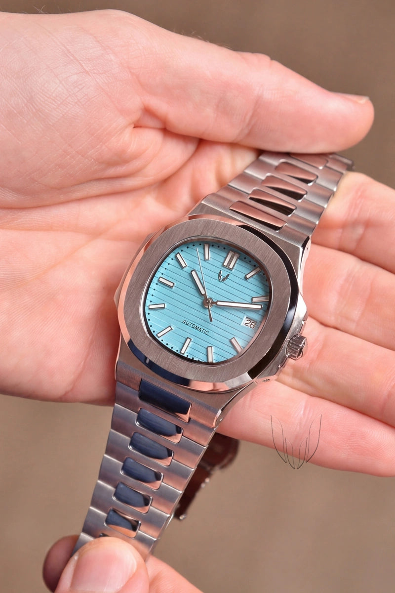 Image of Custom Nautilus Silver Tiffany Blue - SKYRIM WRIST 